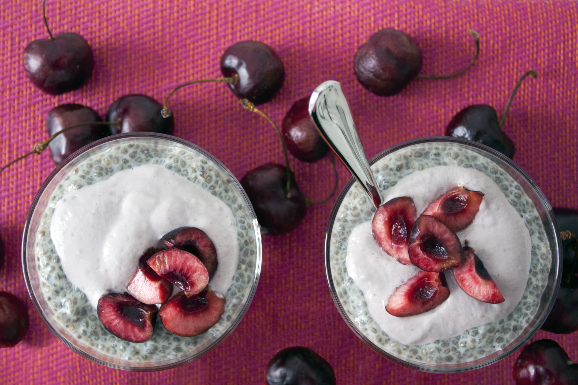 Cherry Chia Seed Pudding